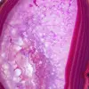 Decorative slice of dyed pink agate - 2