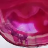 Pink-tinted Brazilian agate slice - 2