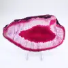 Thin slice of pink-tinted agate - 0