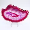 decorative pink-tinted polished agate - 1