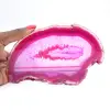 decorative pink-tinted polished agate - 3