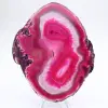 Slice of natural pink-tinted agate - 1