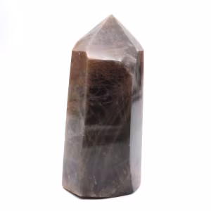 Dark Microcline Mineral Prism - Black Moonstone