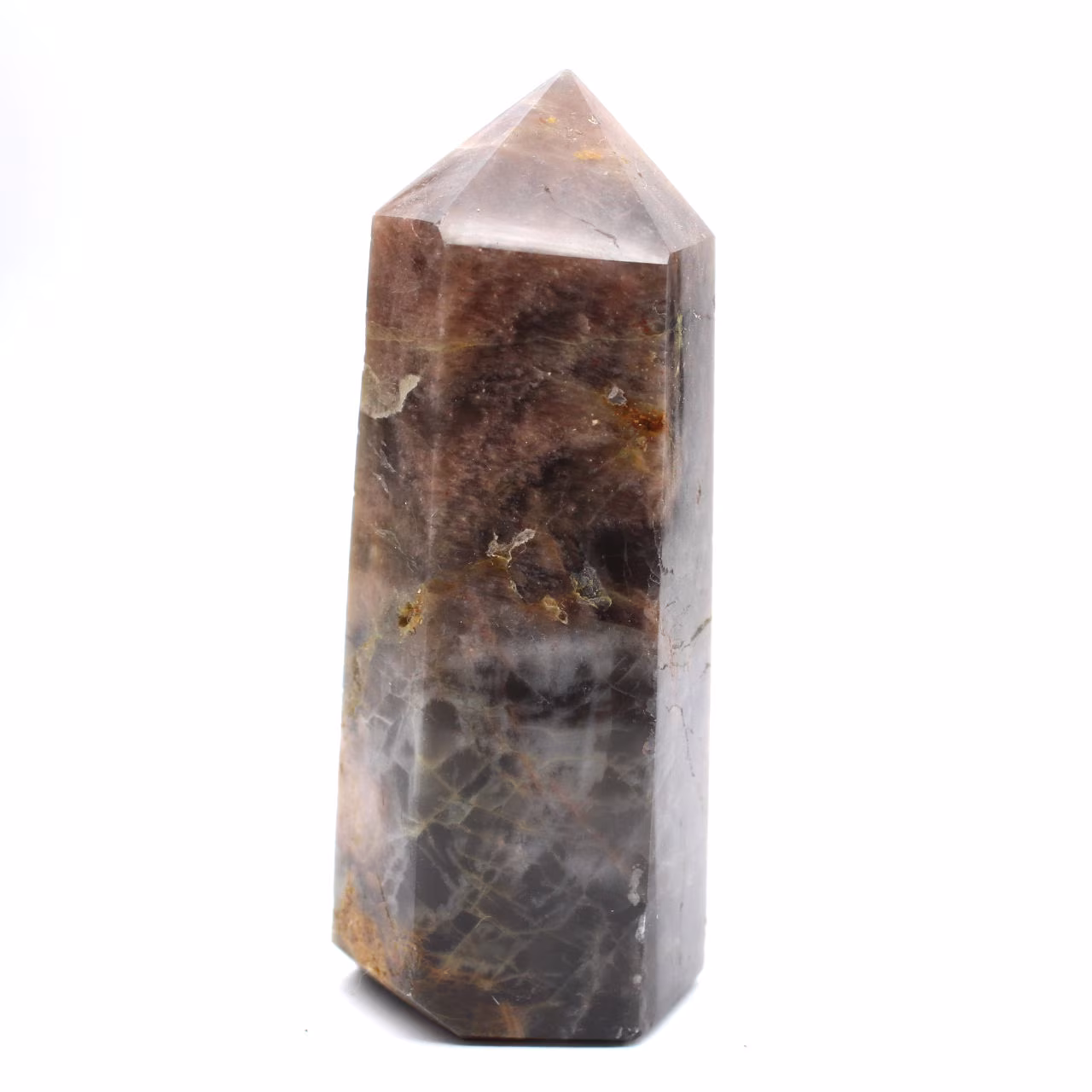 Slender Prism in Black Moonstone - Natural Microcline