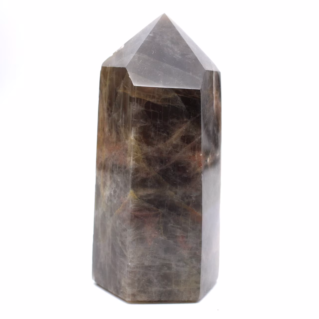 Madagascar Microcline Prism - Black Moonstone Cabinet