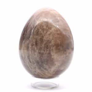 Microcline from Madagascar - Black Stone Egg