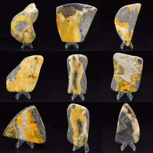 Bumblebee Jasper Natural Stone, Compact Specimen