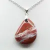 Geological Red Jasper Pendant - 0