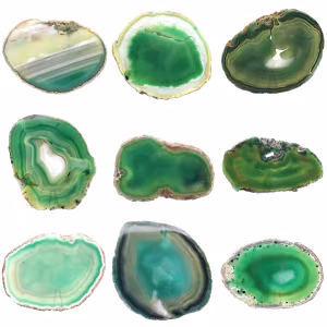 Natural green agate slice – Decorative piece 250 g