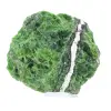 Raw Finnish chromediopside on a base, green stone 135 g - 0