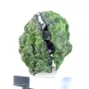 Raw Finnish chromediopside on a base, green stone 135 g - 4