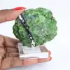 Raw Finnish chromediopside on a base, green stone 135 g - 1