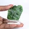 Raw natural chromiumdiopside, green specimen from Finland, 80 g - 1