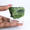 Raw chromediopside, green collector's mineral, Finland, 80 g - 1