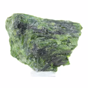 Raw chromediopside, green collector's mineral, Finland, 80 g