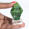 Raw Finnish chromediopside, green sample on base 80 g - 1