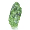 Raw Chromediopside from Finland, green mineral on a base, 60 g - 2