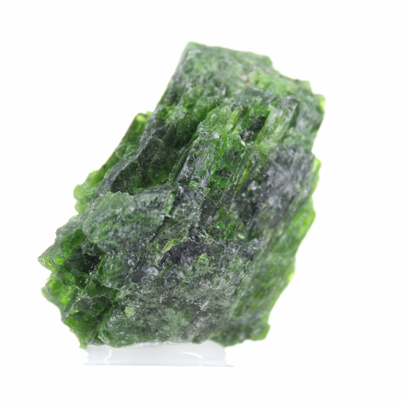 Raw chromediopside stone from Finland, chromium pyroxene, 55 g
