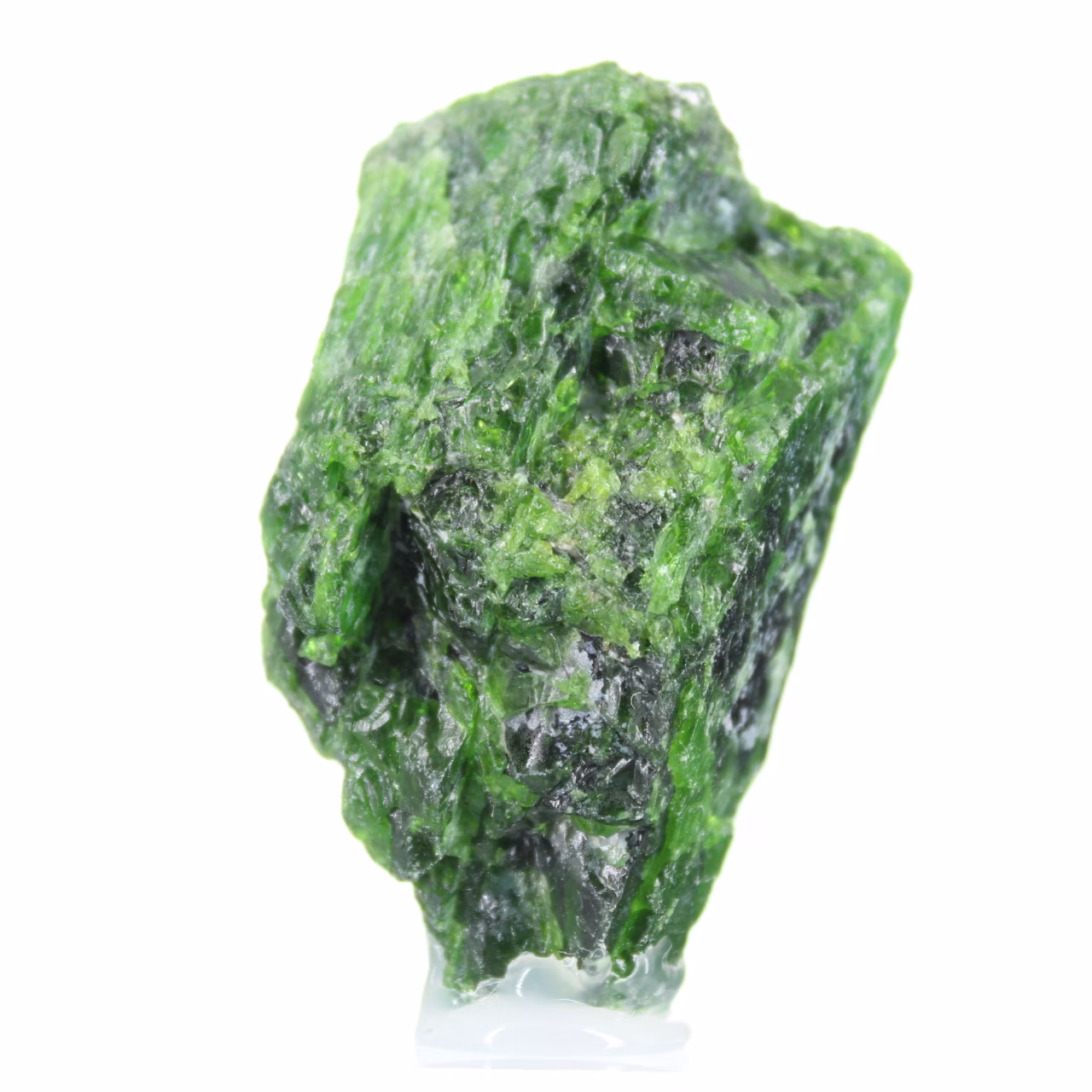 Crude chromediopside, Finnish mineral sample 55 g