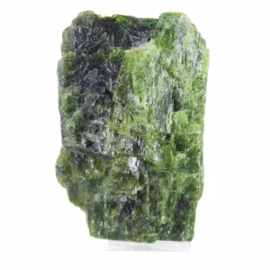 Raw collectible chromediopside, Finnish green stone, 65 g