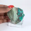 Green Brochantite Crystals from Chile on a Base - 1