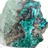 Green Brochantite Crystals from Chile on a Base - 5