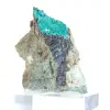 Raw Brochantite from Chile - Natural Crystals on a Stand - 0