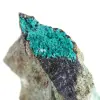 Raw Brochantite from Chile - Natural Crystals on a Stand - 5