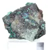 Raw Brochantite Crystals on Gangue from Chile on Base - 4