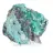 Raw Brochantite Crystals on Gangue from Chile on Base