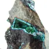 Natural Brochantite from Chile mounted on a display stand - 5