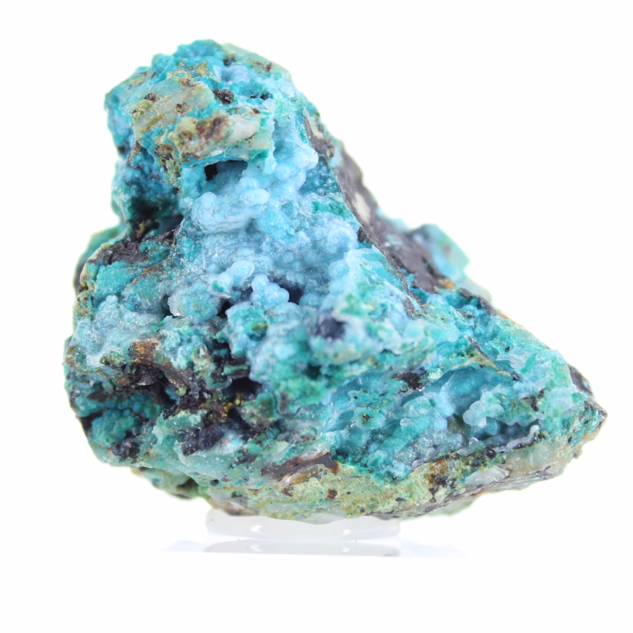 Specimen of Natural Brochantite from Chile on a Base