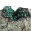 Raw Green Brochantite from Chile on a Display Stand - 5