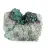 Raw Green Brochantite from Chile on a Display Stand