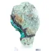 Raw Green Brochantite from Chile mounted on a base - 0