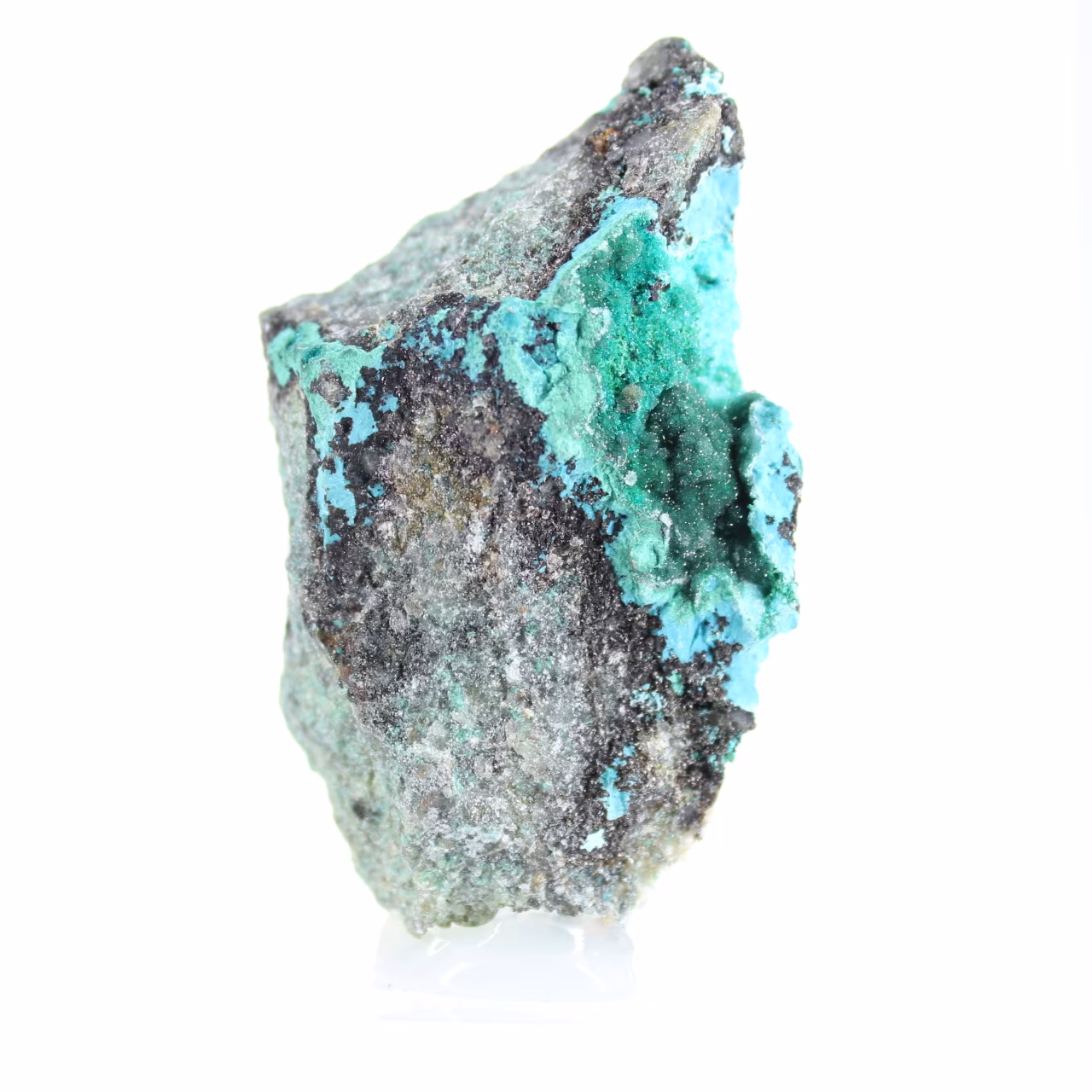 Raw Brochantite Mineral Specimen from Chile on Base
