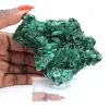 Fibrous malachite from Congo on acrylic stand, natural specimen - 7