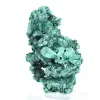 Large aggregate of needle-like malachite from DRC on acrylic stand - 4