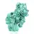 Large aggregate of needle-like malachite from DRC on acrylic stand