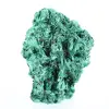 Small fibrous malachite specimen from DRC, acrylic stand included - 0