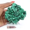 Acicular malachite from Congo, decorative natural stone on stand - 7