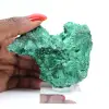 Green fibrous malachite specimen from Congo, acrylic display stand - 6