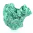 Green fibrous malachite specimen from Congo, acrylic display stand