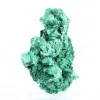Slender fibrous malachite from DRC, authentic mineral on stand - 1