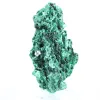 Slender fibrous malachite from DRC, authentic mineral on stand - 4