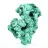 Slender fibrous malachite from DRC, authentic mineral on stand