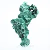 Tall fibrous malachite from DRC on stand, collector's stone - 1
