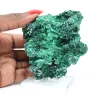Compact malachite with silky lustre from Congo, mounted on acrylic - 6
