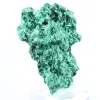 Flat-profile fibrous malachite from DRC, decorative mineral on stand - 2