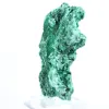 Flat-profile fibrous malachite from DRC, decorative mineral on stand - 3